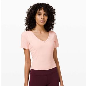 lululemon nulu cropped slim yoga short sleeve